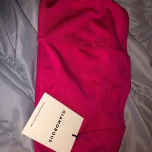 pink bandeau swim top✨